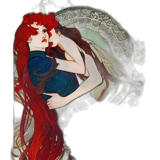 dragon, dress, fantasy art, pixel art, concept art, watercolor, underwater, fire transparent PNG cut-out