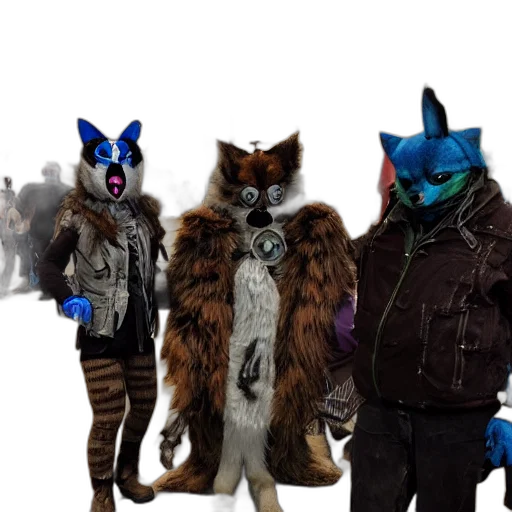staff, mask, jacket, animal transparent PNG cut-out