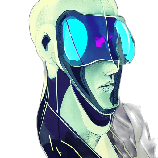 mask, robot, face, jacket transparent PNG cut-out