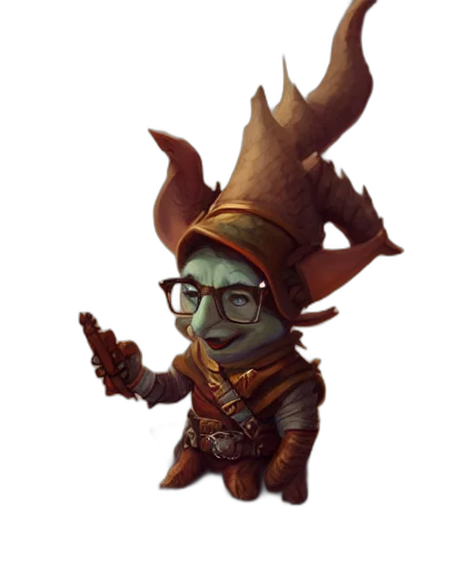 staff, hat, weapon, dragon, concept art, fantasy art, pixel art, 3d render transparent PNG cut-out