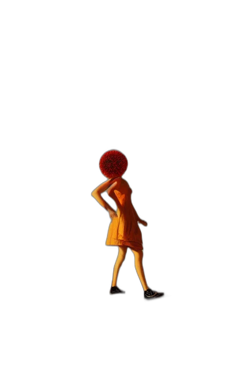 dress, staff, hair, robot transparent PNG cut-out
