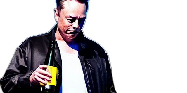 bottle, jacket, photorealistic, concept art, comic book art, pixel art, full, distant transparent PNG cut-out