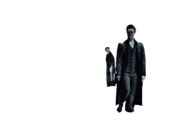 jacket, staff, robot, concept art transparent PNG cut-out