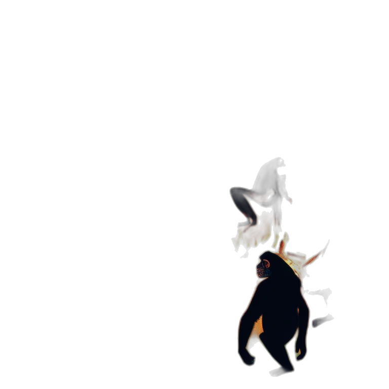 animal, dragon, creature, staff transparent PNG cut-out
