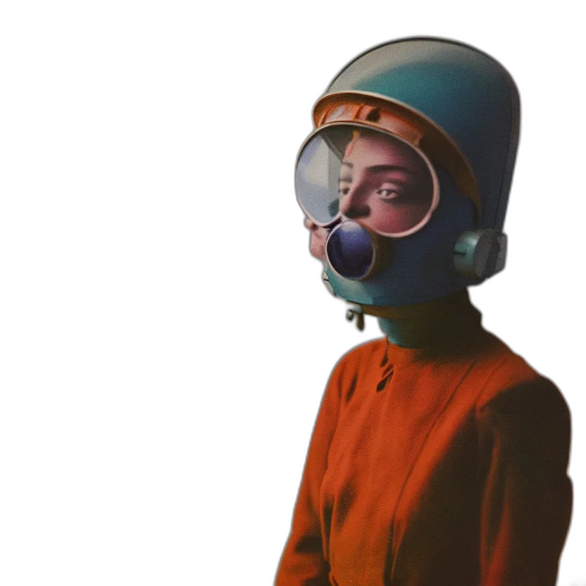 mask, jacket, robot, face transparent PNG cut-out