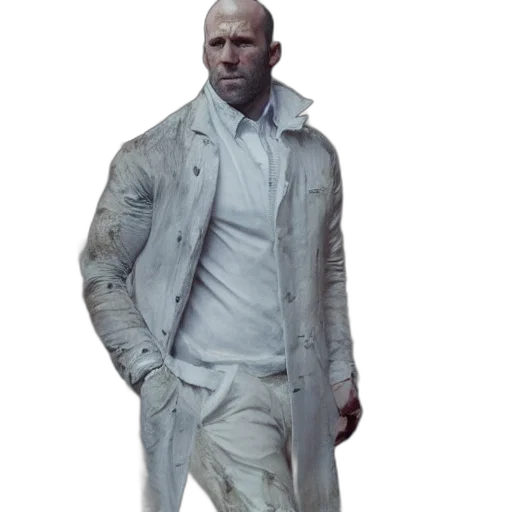 jacket, staff, concept art, photorealistic transparent PNG cut-out