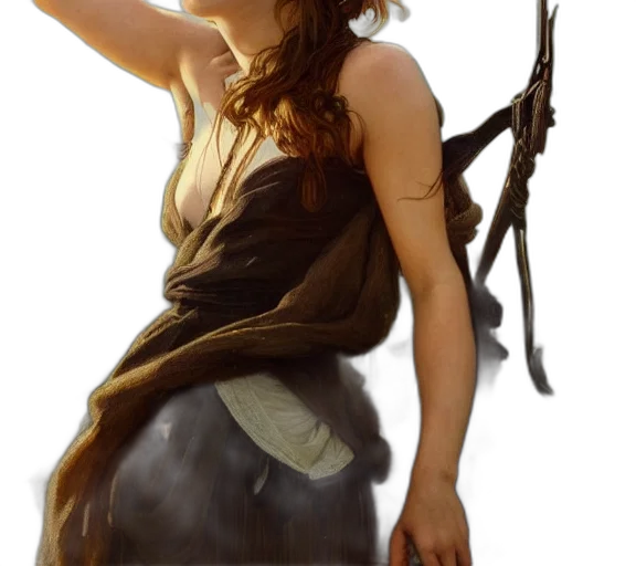 dress, staff, sword, weapon transparent PNG cut-out