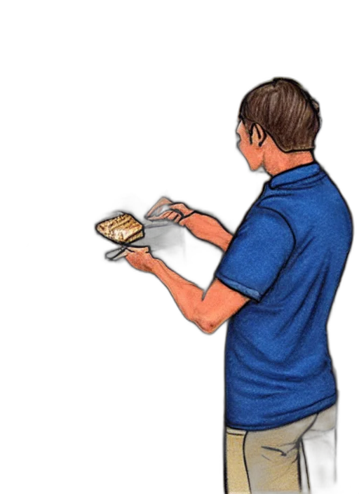 food, jacket, staff, face transparent PNG cut-out