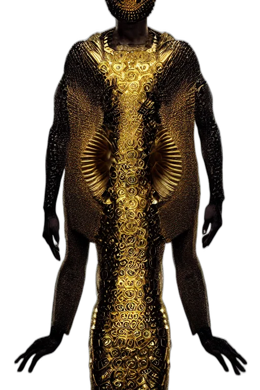 dress, mask, jewelry, creature transparent PNG cut-out