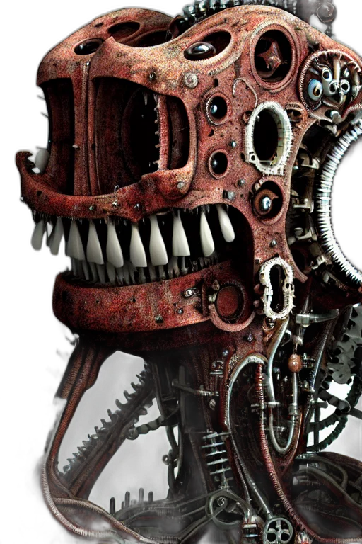 robot, mask, face, creature, concept art, 3d render, photorealistic, close transparent PNG cut-out