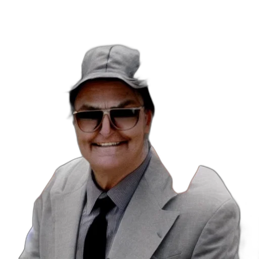 hat, staff, jacket, face transparent PNG cut-out