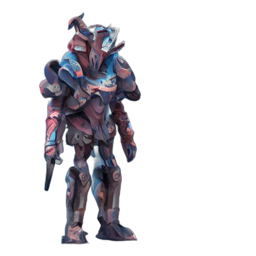 robot, weapon, mask, concept art transparent PNG cut-out