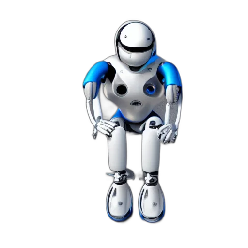 robot, staff, animal, 3d render transparent PNG cut-out