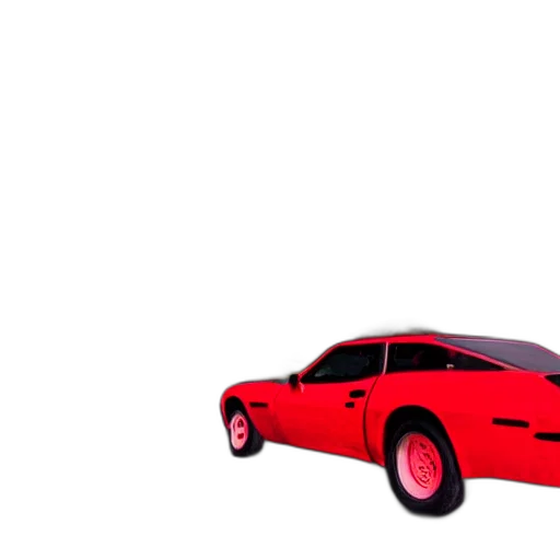 car, weapon, 3d render, concept art, vaporwave, photorealistic, red, neon transparent PNG cut-out