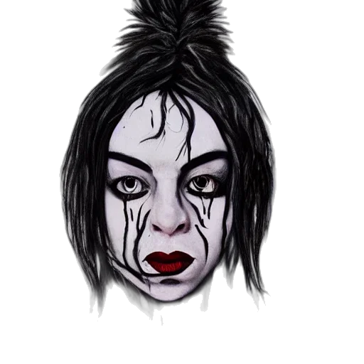 face, mask, comic book art, cartoon transparent PNG cut-out