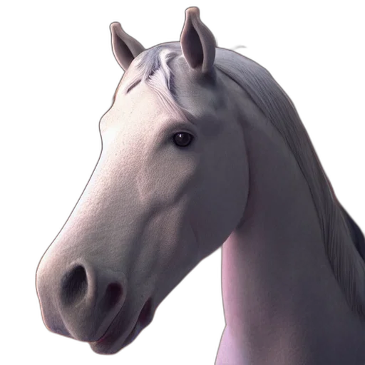 animal, face, creature, crown, 3d render, photorealistic, concept art, vaporwave transparent PNG cut-out
