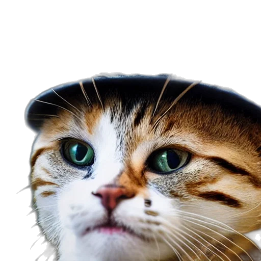 hat, animal, face, creature, photorealistic, 3d render, anime, oil painting transparent PNG cut-out