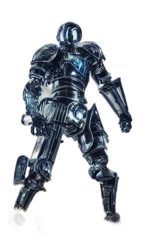 robot, weapon, staff, creature transparent PNG cut-out