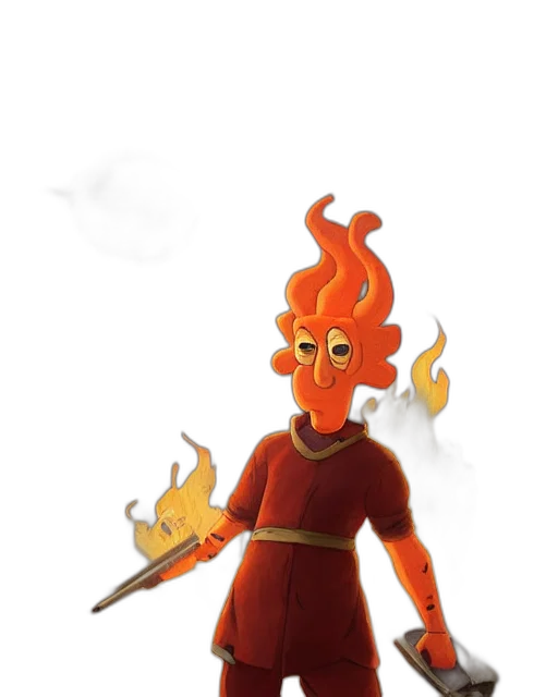 staff, mask, dragon, weapon transparent PNG cut-out