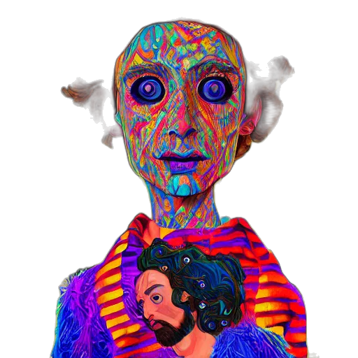mask, face, robot, creature transparent PNG cut-out
