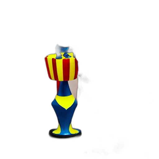 staff, weapon, crown, robot, pixel art, 3d render, concept art, cartoon transparent PNG cut-out