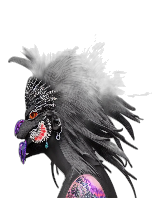 mask, animal, creature, crown transparent PNG cut-out