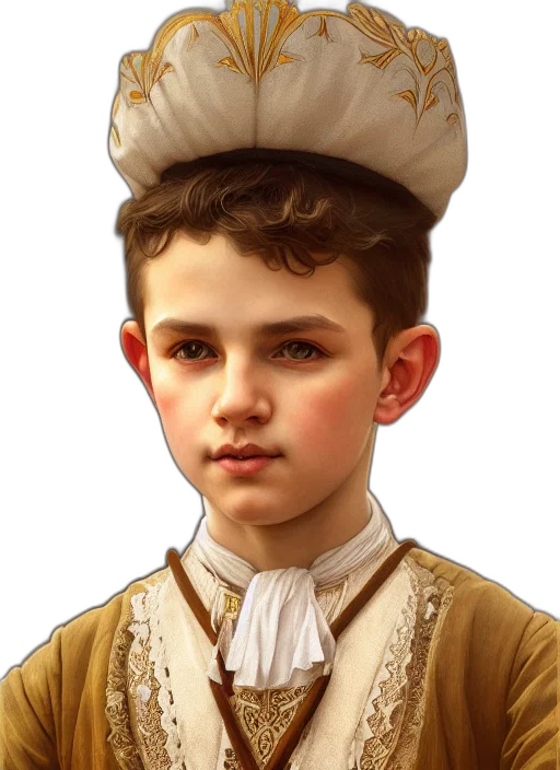 face, crown, hat, staff, photorealistic, oil painting, fantasy art, concept art transparent PNG cut-out