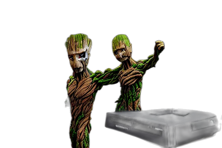 tree, creature, robot, weapon transparent PNG cut-out