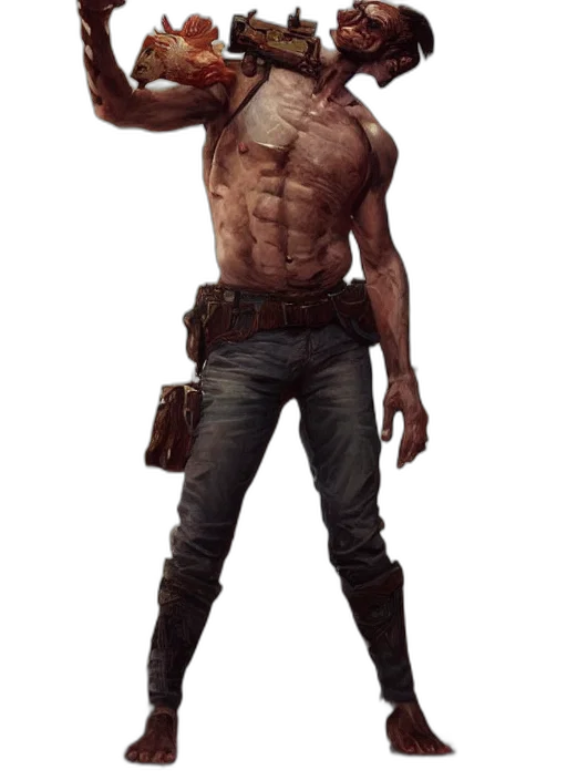 weapon, staff, creature, concept art transparent PNG cut-out