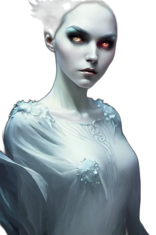 face, mask, dress, staff, fantasy art, concept art, photorealistic, comic book art transparent PNG cut-out