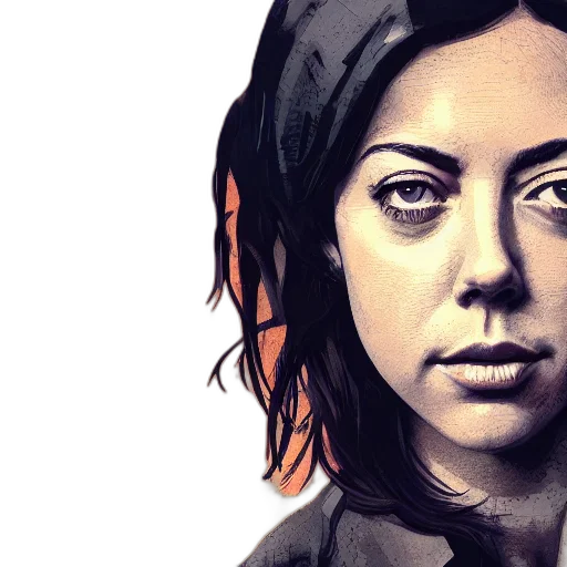 face, photorealistic, comic book art, watercolor transparent PNG cut-out