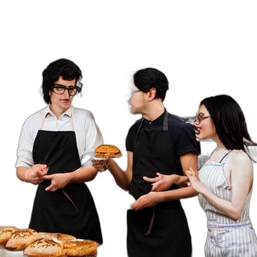 staff, food, photorealistic, concept art transparent PNG cut-out