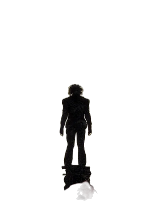 robot, staff, jacket, sword transparent PNG cut-out