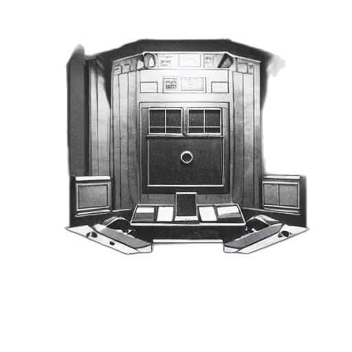 furniture, robot, building, staff transparent PNG cut-out