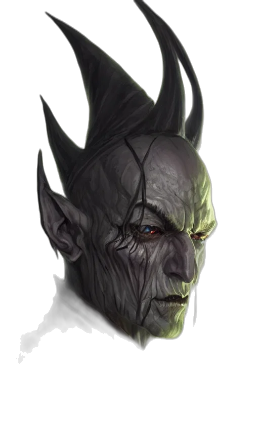 face, staff, mask, creature transparent PNG cut-out