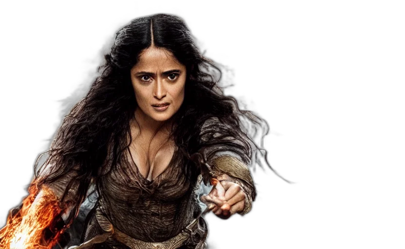 epic, photo, salma, hayek transparent PNG cut-out