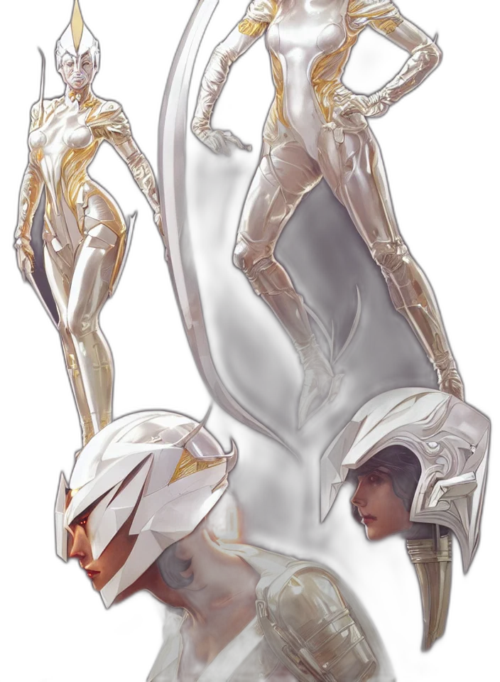 robot, mask, creature, dress, concept art, fantasy art, 3d render, comic book art transparent PNG cut-out