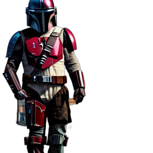 concept art, 3d render, pixel art, red transparent PNG cut-out