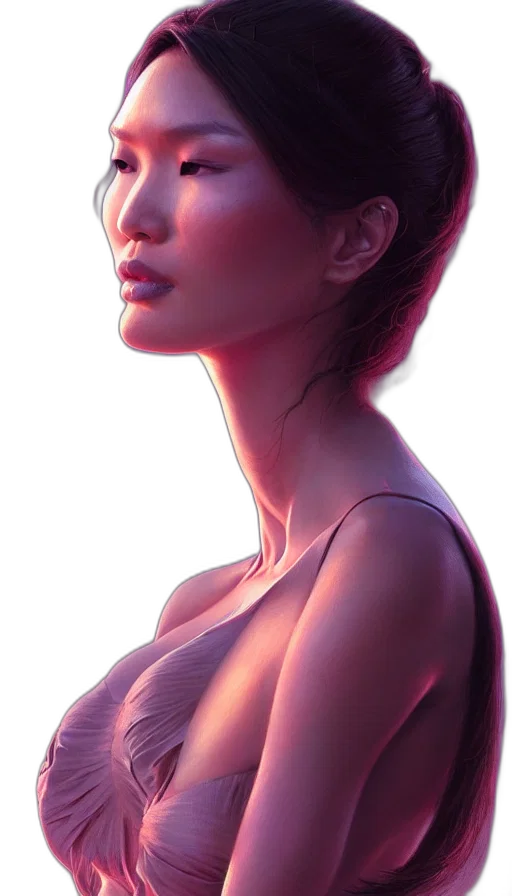 face, dress, jewelry, crown, photorealistic, oil painting, 3d render, concept art transparent PNG cut-out