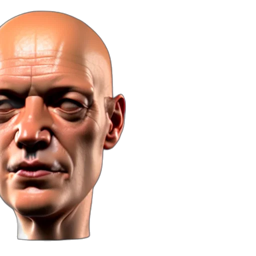 face, mask, robot, creature, 3d render, photorealistic, concept art, cyberpunk transparent PNG cut-out
