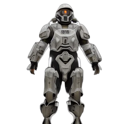 robot, 3d render, concept art, soldier transparent PNG cut-out