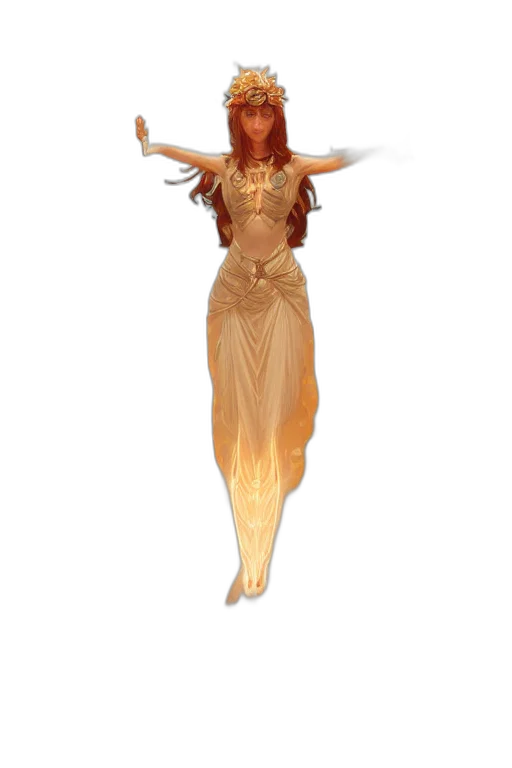 staff, dress, jewelry, concept art transparent PNG cut-out