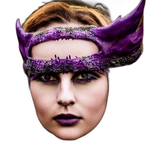 mask, crown, hat, face, photorealistic, fantasy art, concept art, highly transparent PNG cut-out