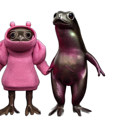 animal, dress, concept art, 3d render transparent PNG cut-out