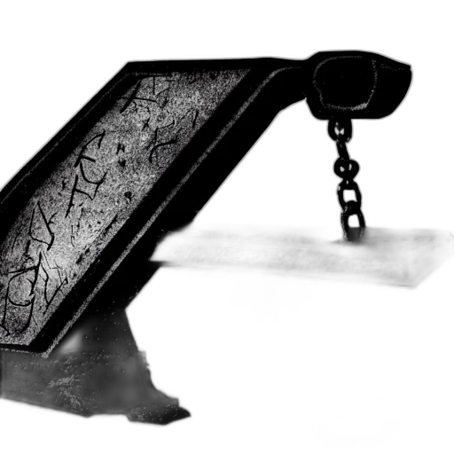 jewelry, furniture, sword, staff, concept art, photorealistic, guillotine, high transparent PNG cut-out