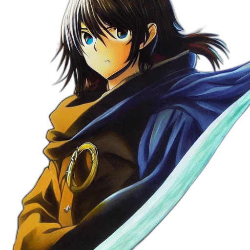 sword, jacket, weapon, staff transparent PNG cut-out