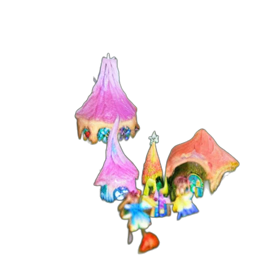 crown, umbrella, hat, staff, concept art, 3d render, pixel art, fantasy art transparent PNG cut-out