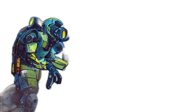 robot, weapon, creature, concept art transparent PNG cut-out