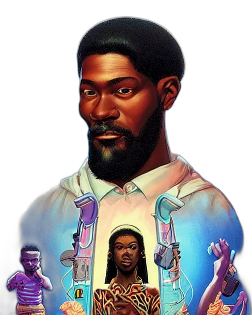 face, concept art, comic book art, fantasy art transparent PNG cut-out