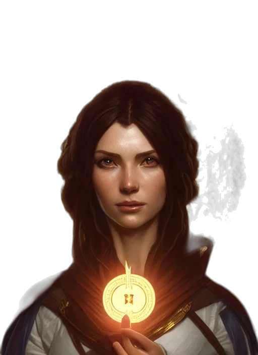 face, staff, jewelry, fantasy art, concept art, comic book art, photorealistic, fire transparent PNG cut-out